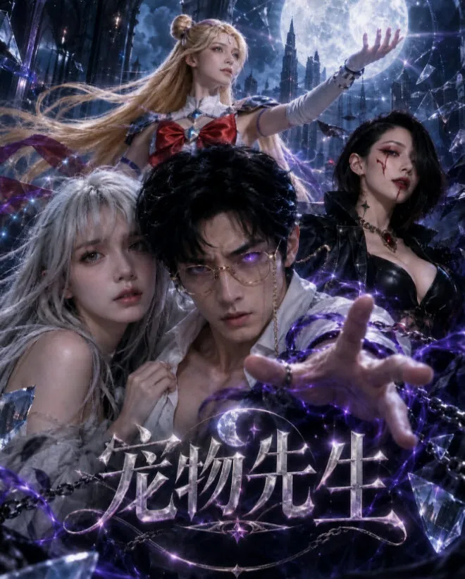 短剧《宠物先生》封面，都市奇幻题材